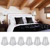 6Pcs European Modern Chandelier Fabric Lampshade Wall Lamp Cover Light Fittings White
