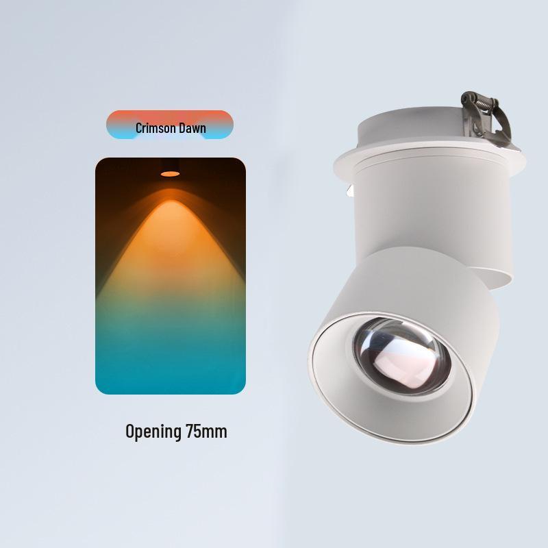 Surface-Mounted Sunset Red Spotlight - Atmospheric Ceiling Lamp for Corridor Entrance