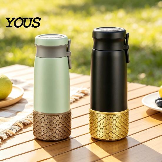 Ice Cup Base Protector Silicone Boot, Fish Scale Pattern Decor, Soft Elastic Water Bottle Tumbler Accessories for Travel Protective Sleeve, Anti-Slip