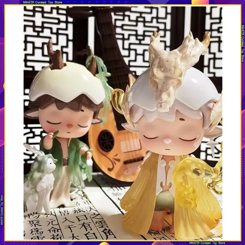 New Ethnic Style Black Play Mimi Fenghua Record Blind Box - Handmade Fashion Doll For Workstation Decoration