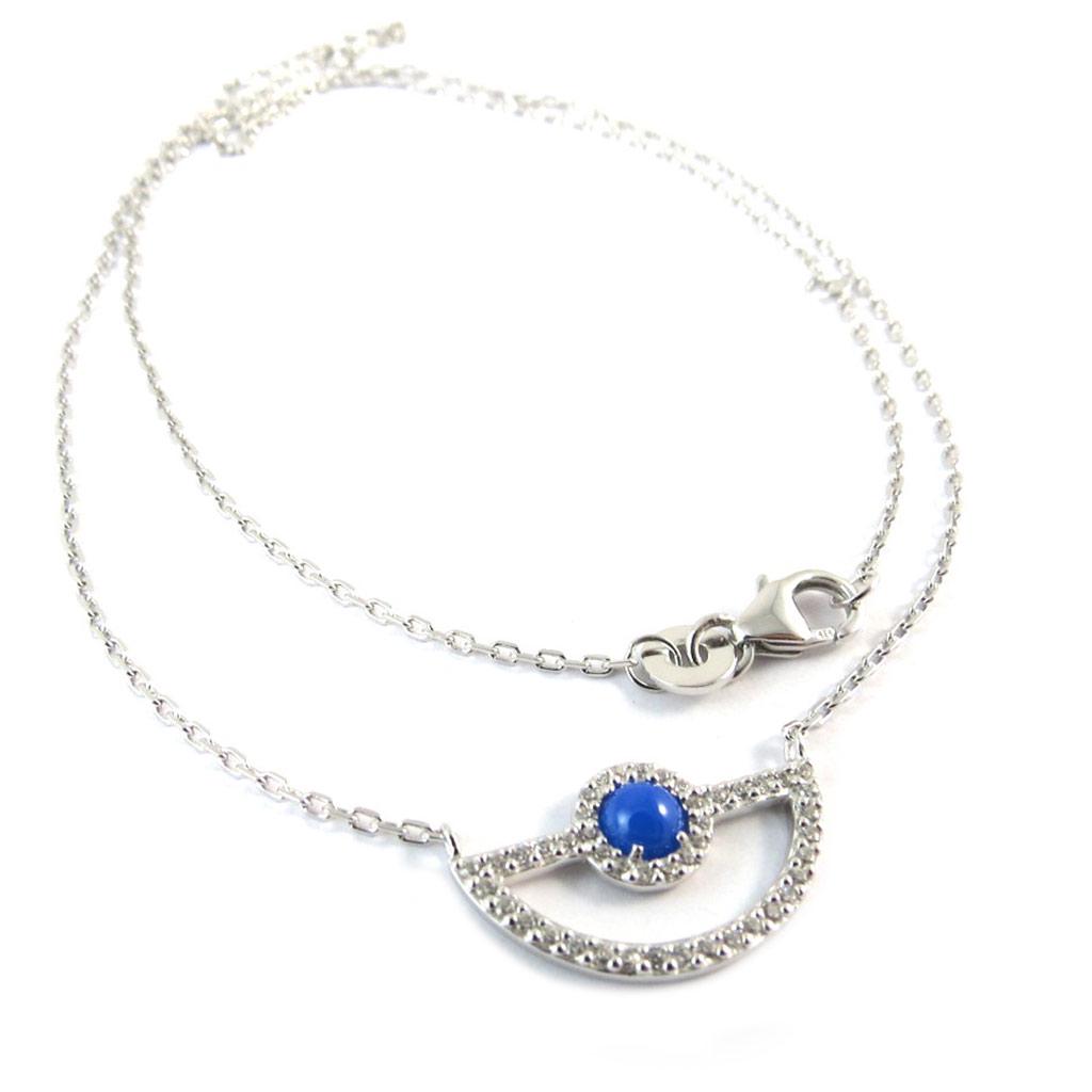 

Les Trésors De Lily [P0197] - Серебряно-голубое серебряное колье Princess Opale (с родиевым покрытием)