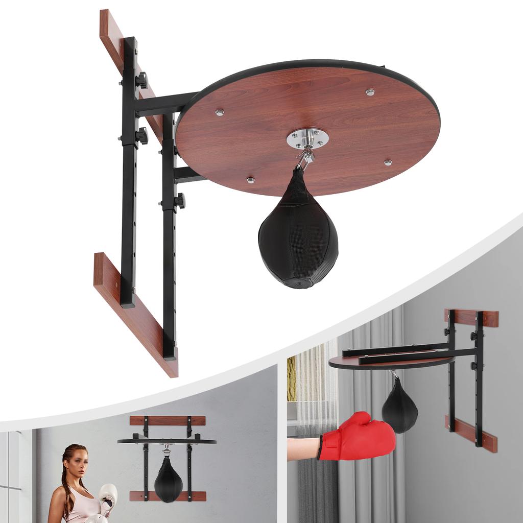 Speed Bag Platform Steel Kit,Black Adjustable Boxing Training Equipment Wall Mounted 63.8*58cm for Gyms,Boxing Gyms