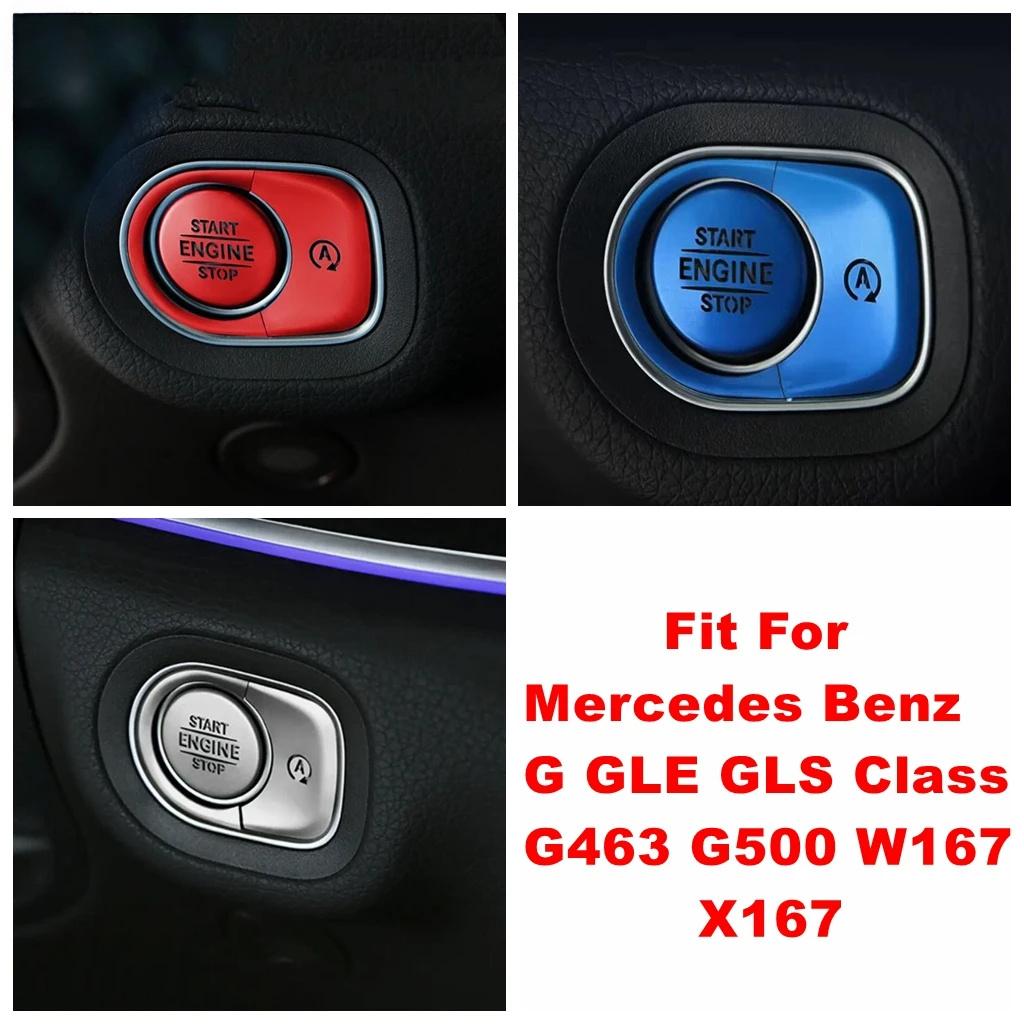 Car One-button Start Button Decoration Sticker, Suitable for Mercedes-Benz GLE GLS G-class G463 G500 W167 X167