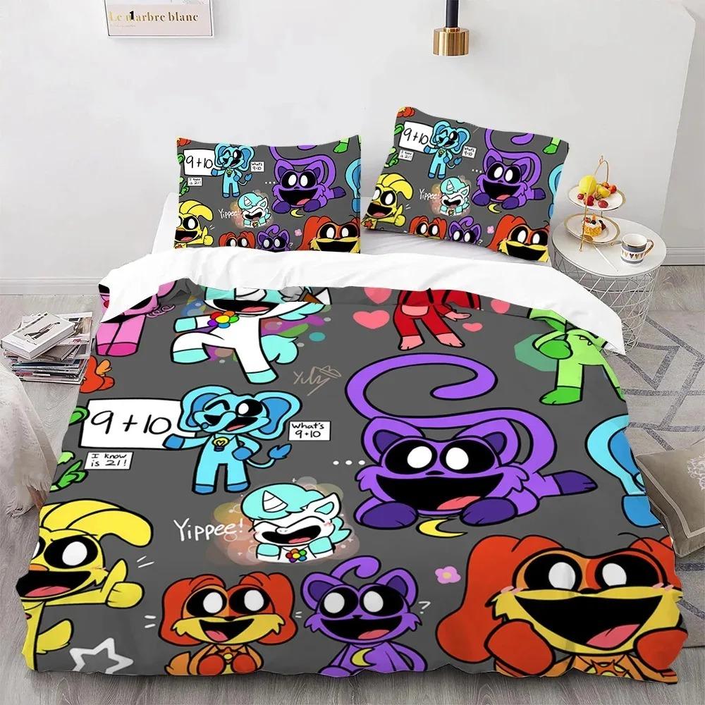 S-smiling Critters Cartoon Bedding Sets Exquisite Bed Supplies Set Duvet Cover Comforter Set Bedding Set Luxury Birthday Gift