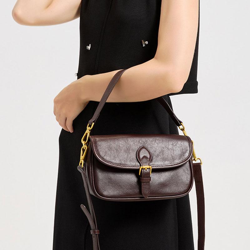 Genuine Leather Women's Bag Luxury Designer Crossbody Messenger Bags Women  Cowhide Shoulder Bag Female Handbags