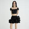 Leobyui Sliding Cake Skirt Black