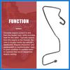 Coolant Radiator Reservoir Tank Overflow Hose Fit for Ford Fiesta S SE 1.6L 2011-2019 No.8V2Z-8B081-B/8V2Z-8B081-A - Pack of 1 Auto Accessories