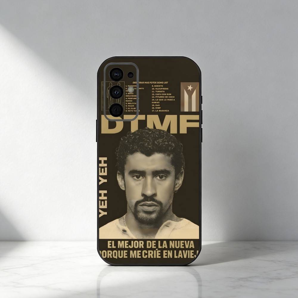 Singer Bad Bunny Benito Phone Case For Samsung S25,S24,S21,S22,S23,S30,Ultra,S20,Plus,Fe,Note,5G Black Cover