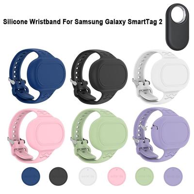 Pouzdro pro Samsung Galaxy SmartTag 2 Náramek z měkkého silikonu Ochranný kryt pro Galaxy SmartTag2 Dětský řemínek k hodinkám