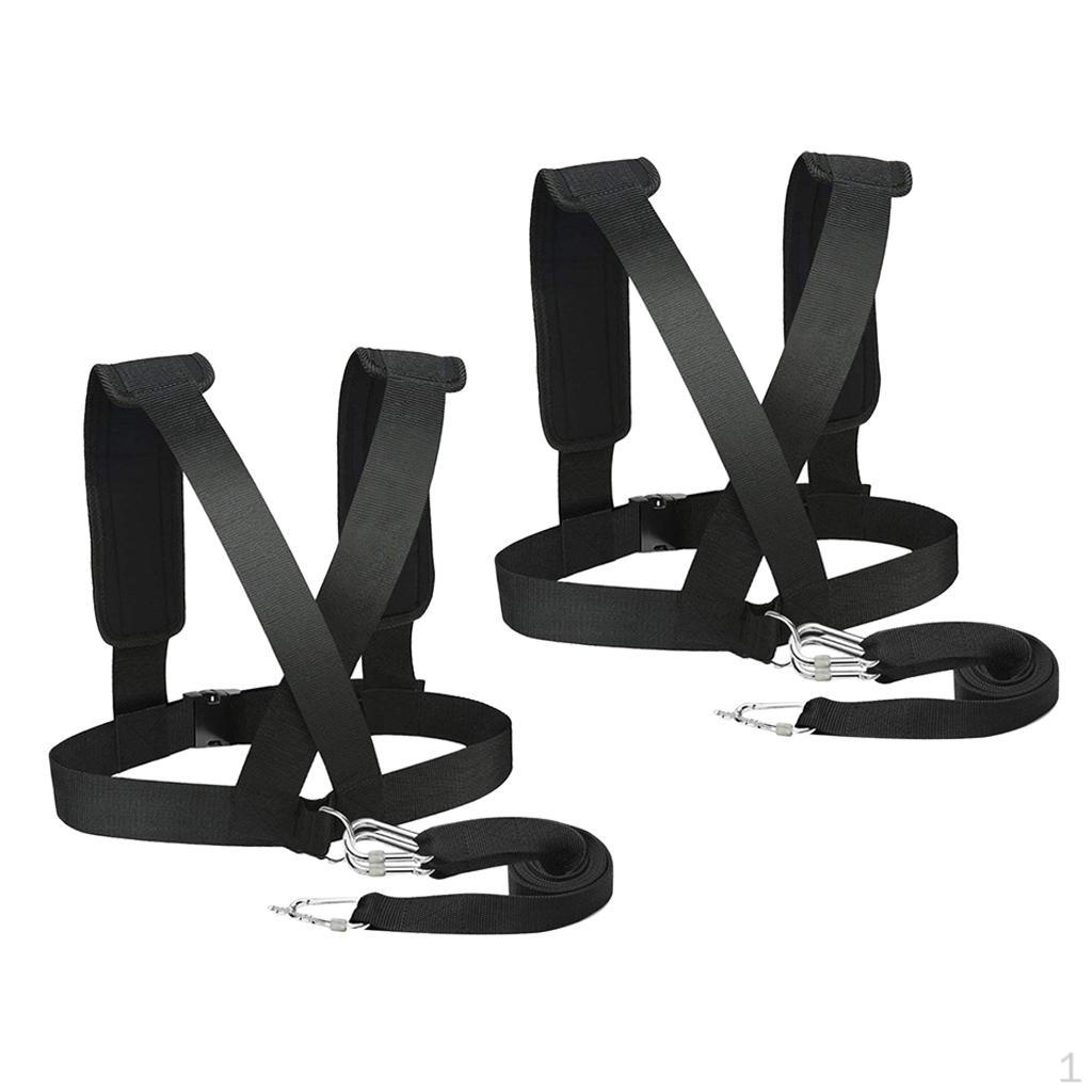 

2Pcs Adjustable Sled Harness Tire Pull Strap Fitness