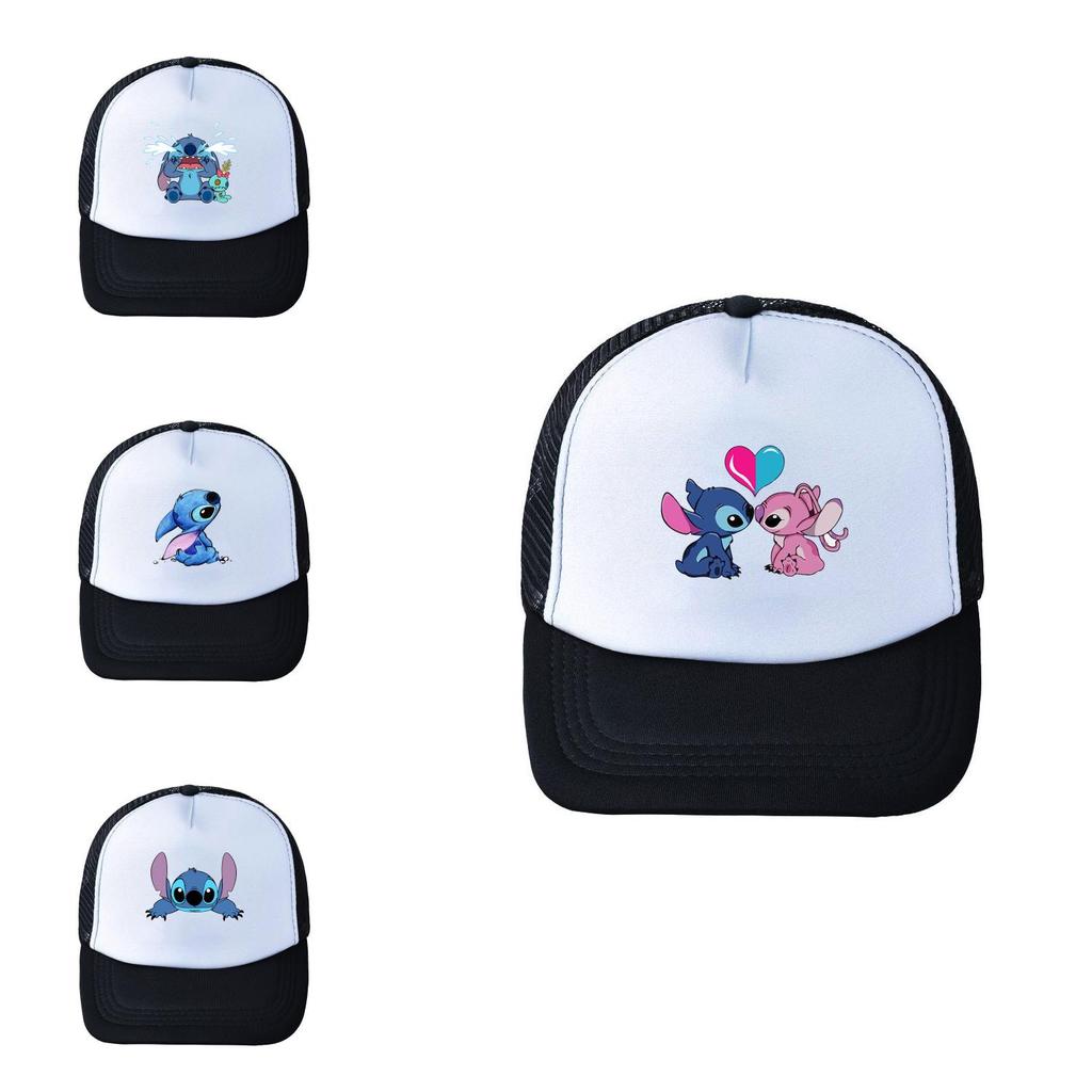 Disney Stitch Summer Cap With Adjustable Fit For Outdoor Casual Wear