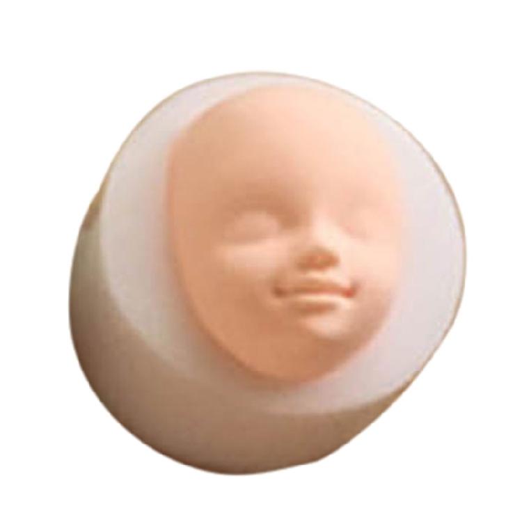 Dolls Head Face Mould, Silicone Baby Head Molds, Baby Shower Fondant Cake Mould