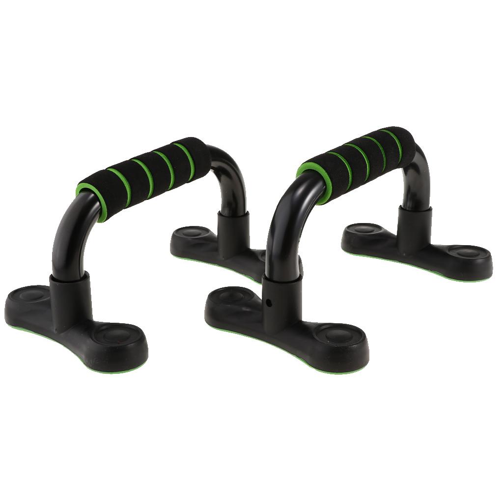 

2x Sturdy Bar Stands Foam Handles for home and gym Arm Chest чорний