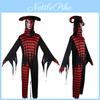 Fraye's Scary Horror Movie Killer Evil Clown Costume For Halloween Party