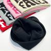 Letter Knitted Hat Elastic Hip Hop Cap Gothic Beanies Cap  Outdoor