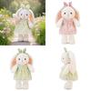 Floral Skirt Rabbit With Bowknot Headband Doll Animal Plush Toys Gifts Kids