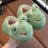 Casual Cute Cartoon Animal Slip On Furry Home Shoes for Girls Boys, Non-slip Warm Comfy Slippers for Indoor