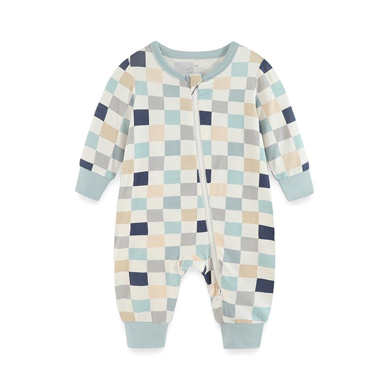 1 Stück Baby Jungen Mädchen modischer langärmliger Reißverschluss-Overall Baumwolle weich Neugeborenen Kleidung