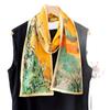Palace Wall White Plum National Tide Chinese Ancient Style Hangzhou Silk Scarf Mulberry Silk Women Hangzhou Silk Double Silk Long Scarf Scarf