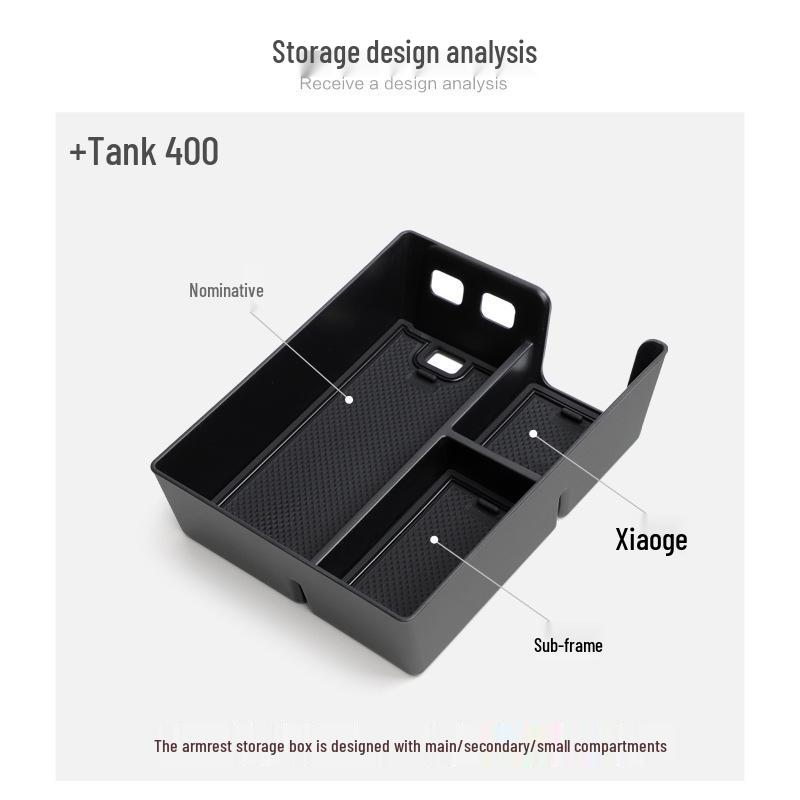 Tank 400 Armlehnenkonsole Aufbewahrungsorganizer