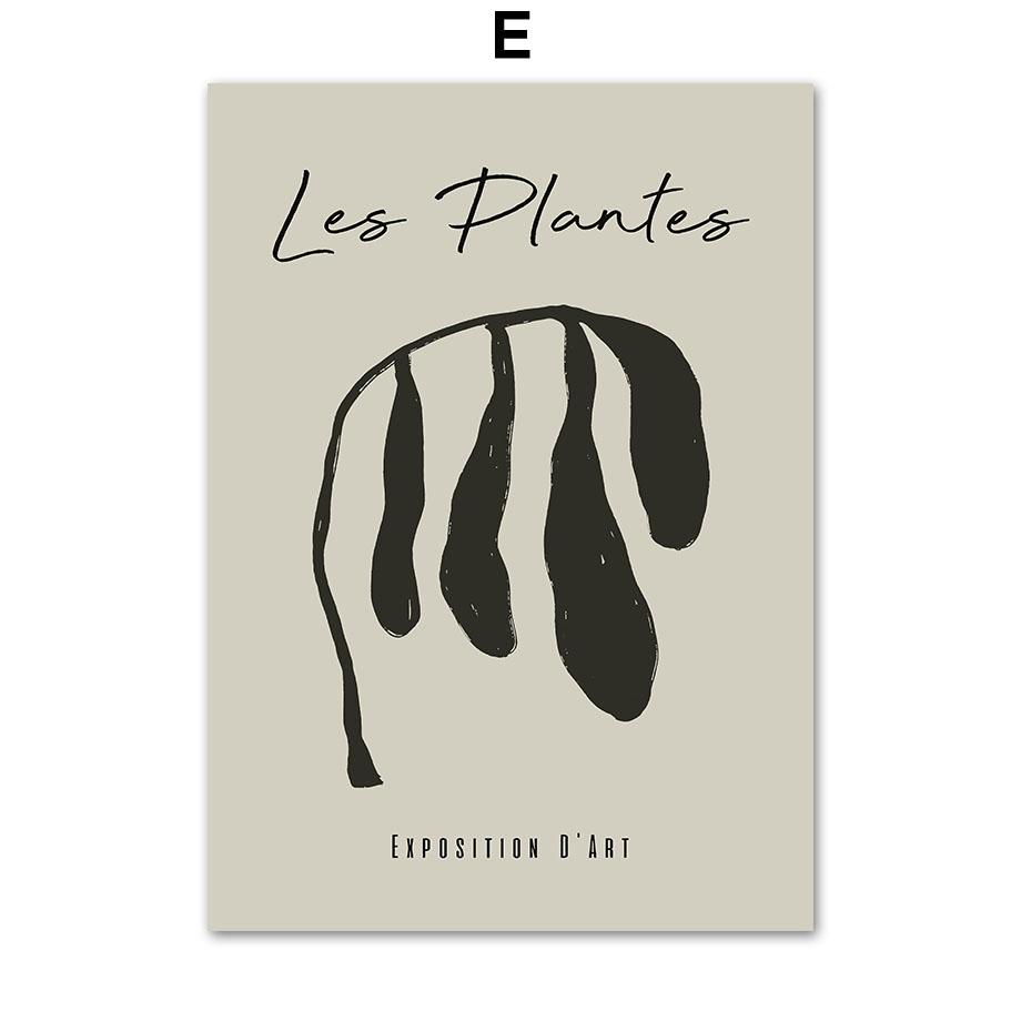 Girl Desert Henri Matisse Korallblomma geometri affischer och tryck Väggkonst Canvasmålning för vardagsrum Dekorativa bilder