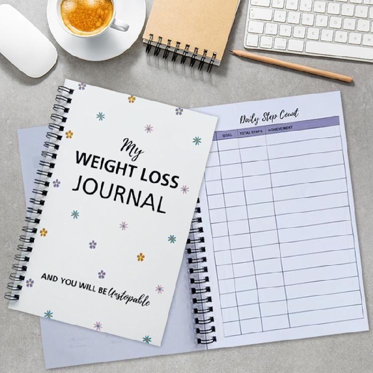 Weight Loss Journal Fitness Book Exercise Planner Weight Management Journal Pounds Lost & Body Measurement Notebook