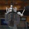 Recording Microphones Poppings Filter Mics Blowout Prevention Net Double Metal Meshes Layers for Studio Recording Sound
