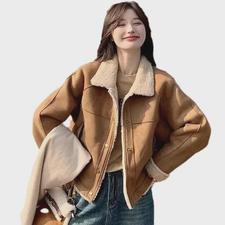 2024 Women's Retro College-Style Short Jacket for Spring & Autumn
