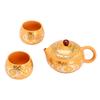 Goldener Duan-Ton Xishi-Kanne Gold- und Silber-Cuo Lila Sand Fengming-Kanne Teeset Reise-Tragbares Set