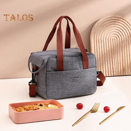 Přenosná taška na oběd Ženy Tepelně izolovaná krabička na oběd Tote Bag Chladící kabelka Vodotěsná Bento Pouch Kancelář Jídlo přes rameno