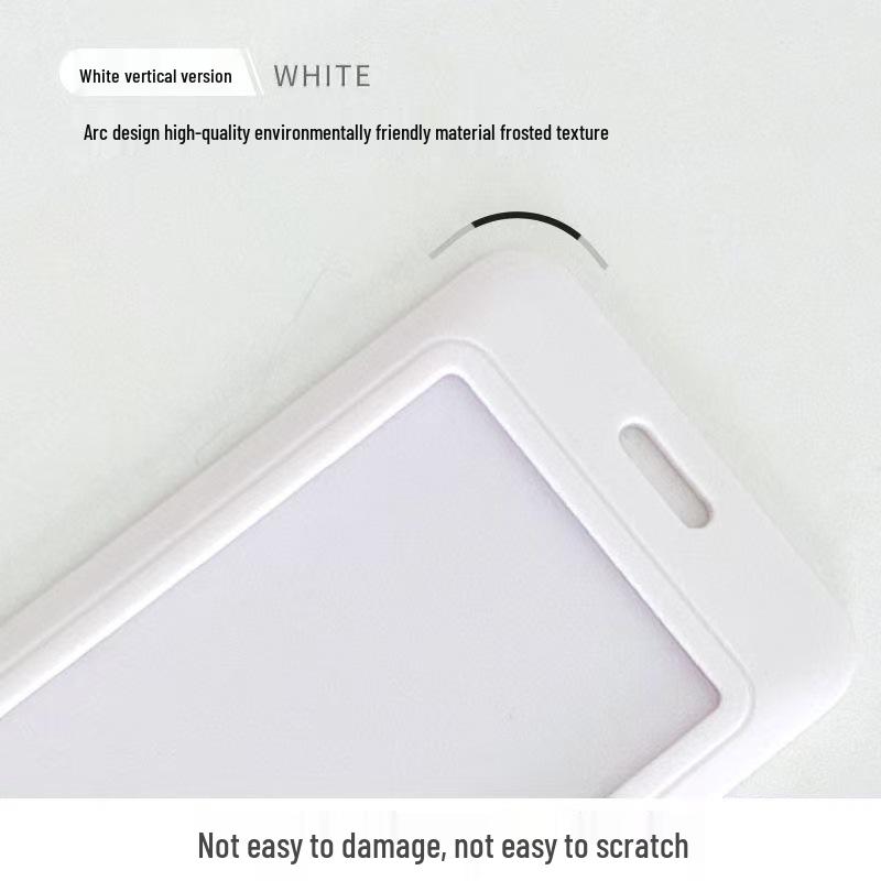 Sliding ABS Plastic ID Badge Holder - Customizable Push-Fit Design for Cards