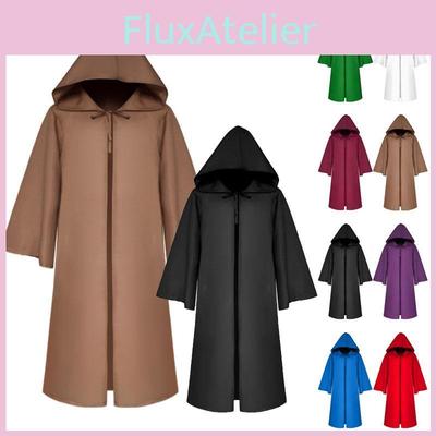 Hooded Jedi Warrior Cloak Cape Robe Costume Cosplay Halloween Party