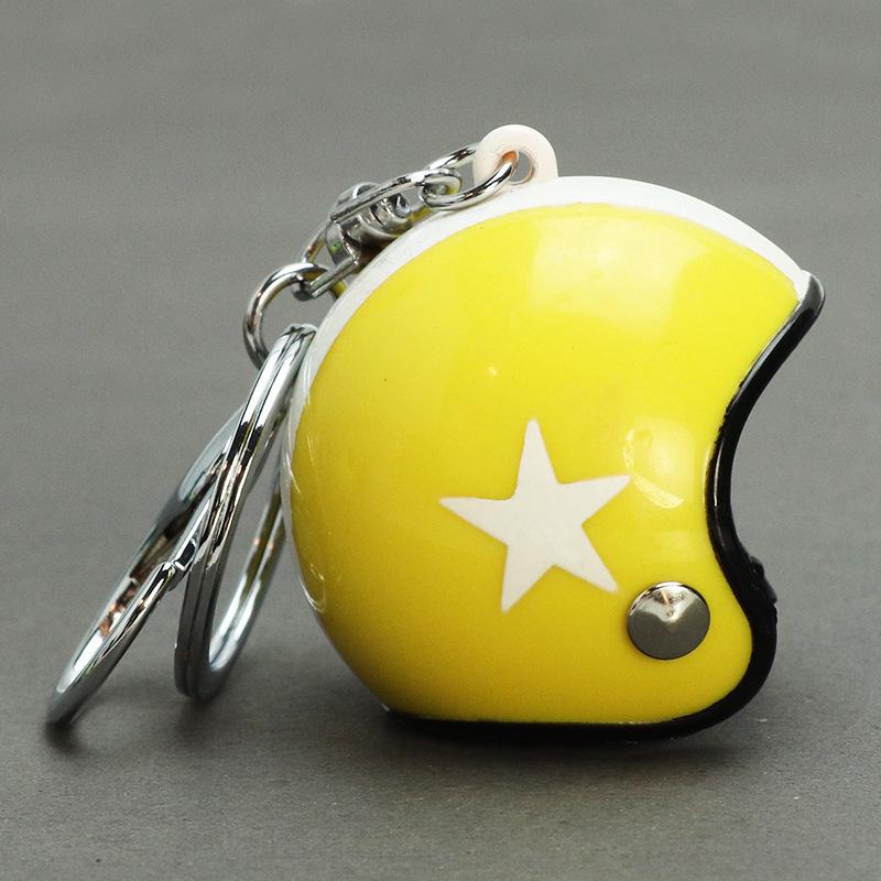 Premium Windproof Duck Helmet Keychain with Star Design