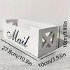 Compact, Wall-mounted Desk Mailbox Made of [material Name], Space-saving, Rustic Style, Lightweight,