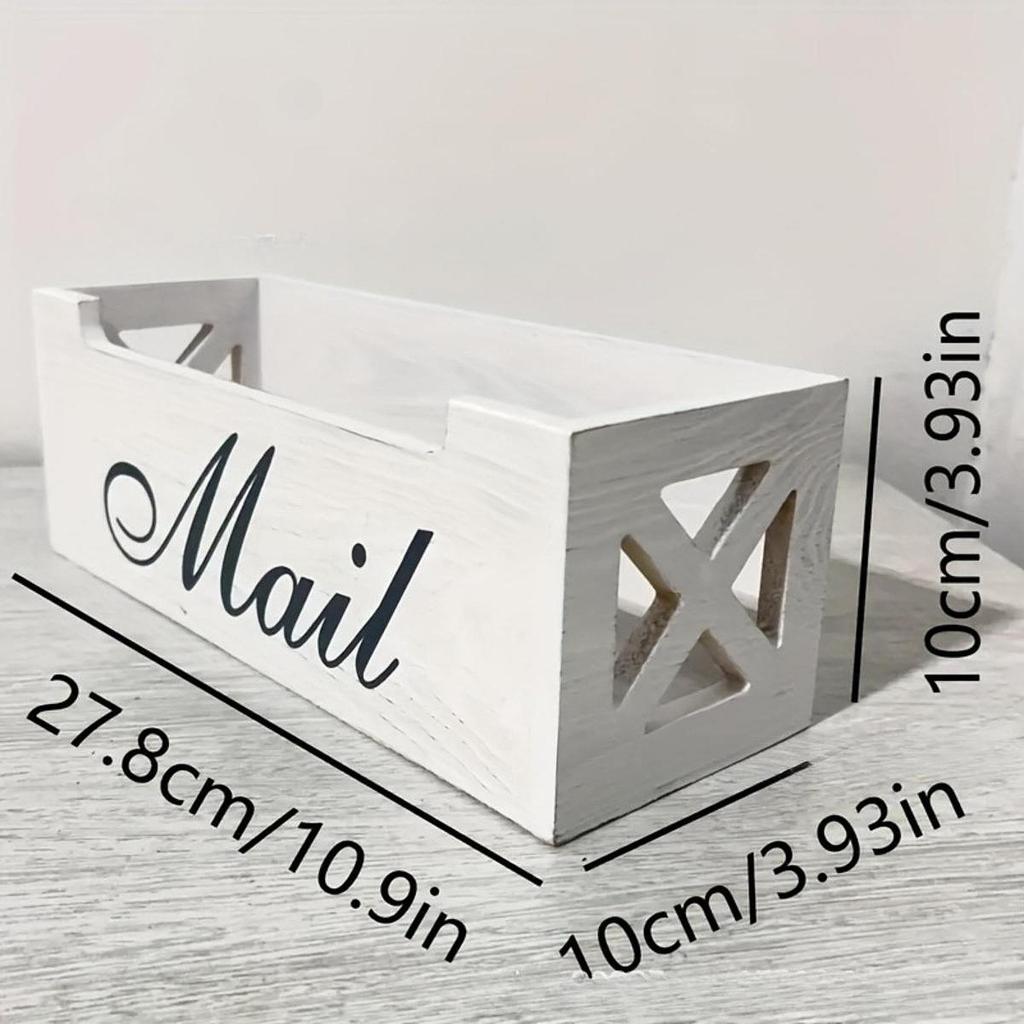 Compact, Wall-mounted Desk Mailbox Made of [material Name], Space-saving, Rustic Style, Lightweight,