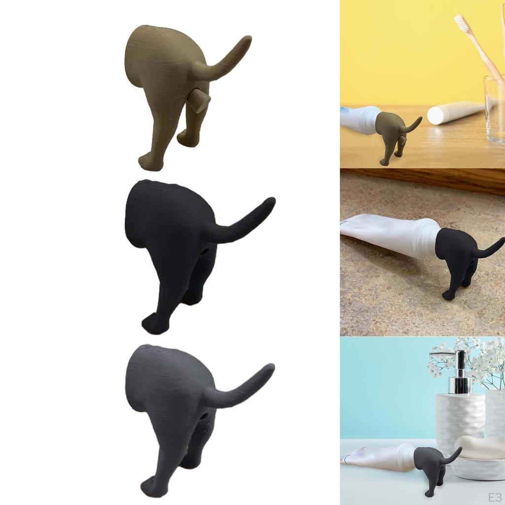 Dog Buttock Toothpaste Cap Creative Funny Topper for Props Kids Brown