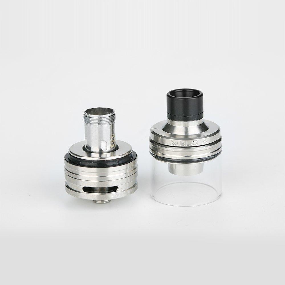 Eleaf Melo 4 Atomizer Diameter Tank with EC2 Series Has Huge Vapor and Good Taste 25mm, Sub-Ohm 4.5ml E-Juice Capacity, (Silver)