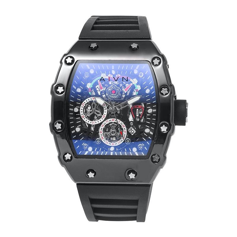 Элегантные мужские кварцевые часы AIVN - Бочкообразный дизайн AM1709MQ