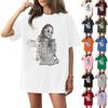 Women's Round Neck Printed Short-sleeved T-shirt Top
