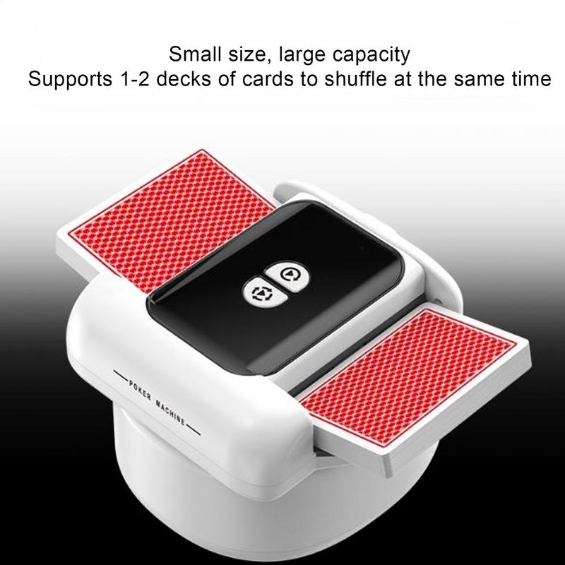 Kartenmischer 1-2 Decks Spielkartenmischer Professionelle Maschine Mit 2 Modi Wiederaufladbarer Spender Für Poker Brettspiel