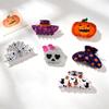 PVC Halloween Hair Claw Spider Large Shark Clip Pumpki Hair Clip  Fashion Lovers