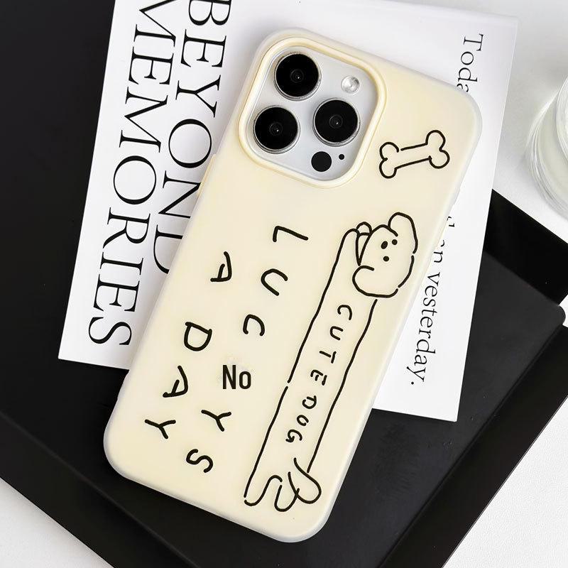 Zhitai Skin-Feel Jelly Cartoon Case for iPhone 11-15 Pro/Max
