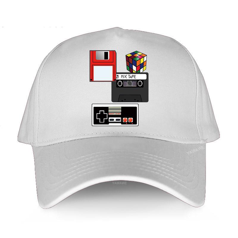 

Бейсбольная кепка, однотонная шляпа от солнца, регулируемая, 80-е, ретро, ​​80-е, я люблю 80-е, ретро, ​​винтажные кассеты, хлопковые уличные брендовые кепки с микс-лентой