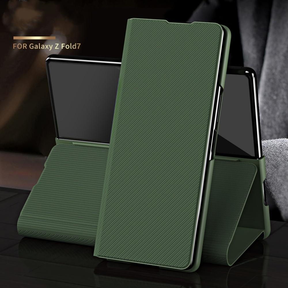 

Anti-Fingerprint Kevlar Matte Leather Pattern Case for Samsung Galaxy Z Fold 7 6 5 4 Fold6 Fold5 Fold7 Folding Business Cover For Galaxy Z Fold4