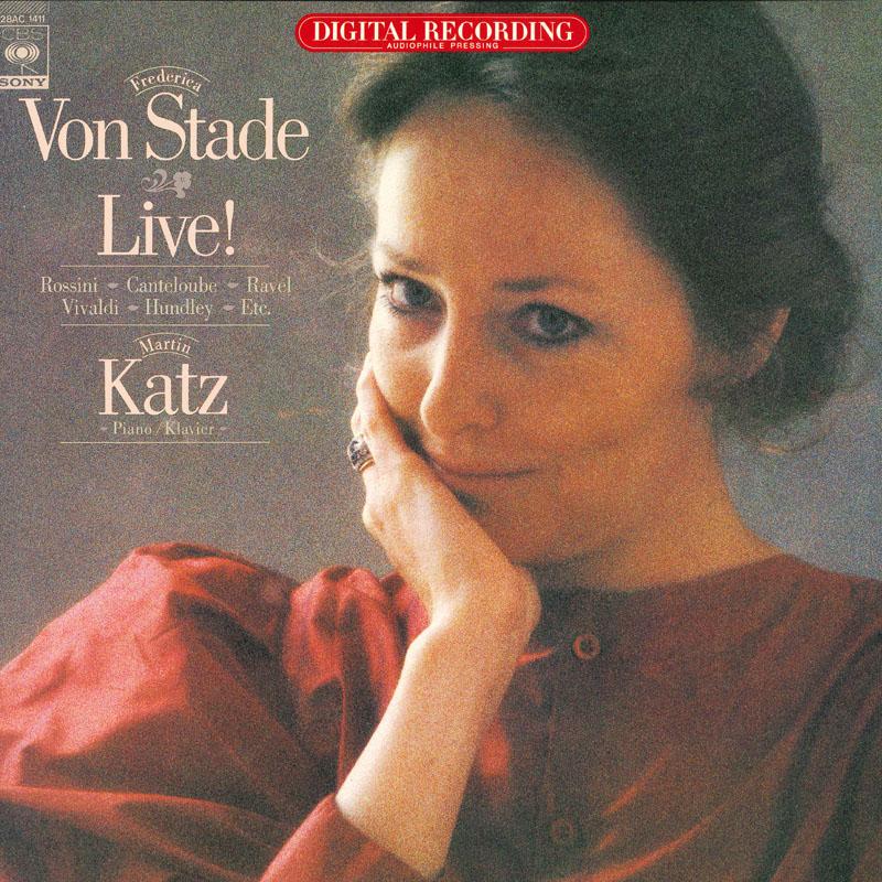 

LP Record FREDERICA VON STADE Recital live 28AC1411 CBS SONY 1981 Japan Obi Classical Used
