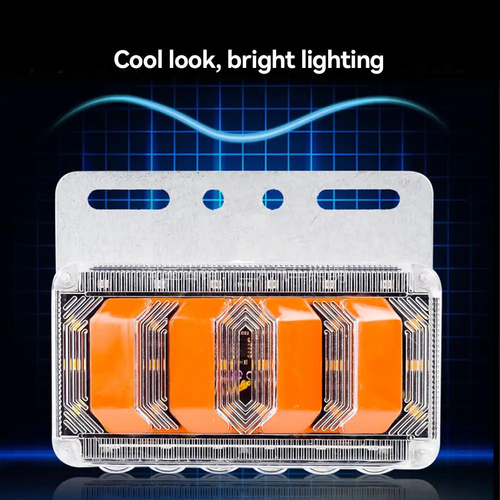 24V Super Bright Truck LED Waterproof Side Marker Indicator Lamp Clearance Light Flowing Lamp Design Quickly Installation Lights