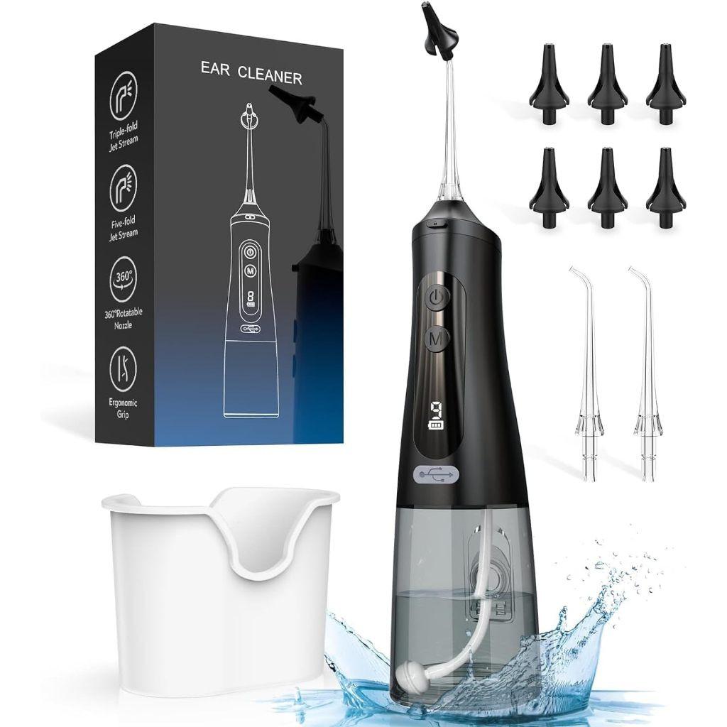 9 Pressure Settings Water Powered Ear Cleaner Safe and Effective Ear Cleaning Kit IPX7 Waterproof Ear Wax Removal Tool