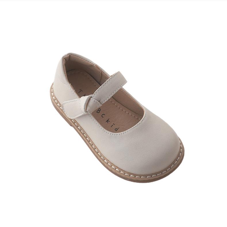 Korean Korean version design girls' leather shoes 22 autumn new shallow mouth Mary Jane round head cute sweet Lolita