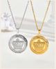 Personalized Photo Necklaces, Stainless Steel Crown Custom Memory Keepsake Picture Hold Pendant Necklace for Women