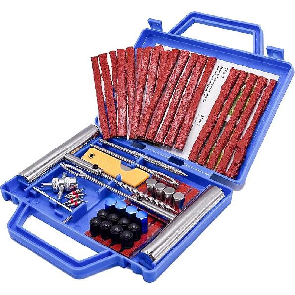 61Pcs Tire Repair Kit, Wheels Quick Seal, Universal Tire Repair Tools For Tire Repair For Car Truck Tractor Trailer Motorcycle